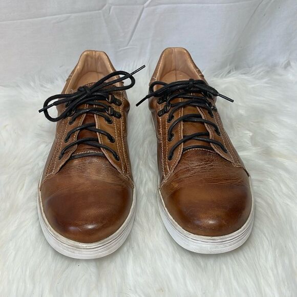 Bed Stu Rustic Tan Leather Lace Up Casual Shoe/Sneakers Sz 11.5 - Picture 2 of 6